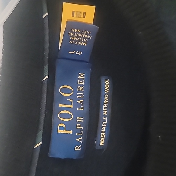 Polo Ralph Lauren Men's Crewneck Sweater - Black and Blue - Picture 4 of 8